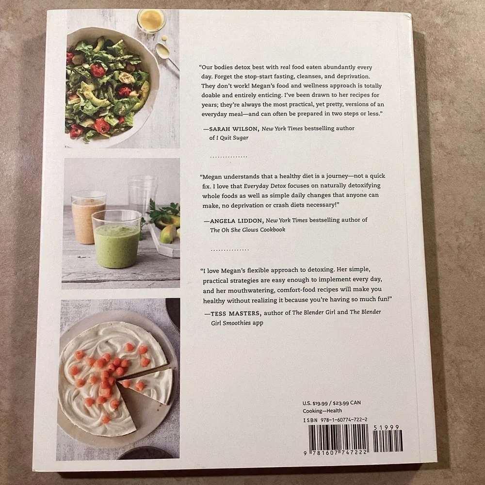 Everyday Detox Paperback Cookbook by Megan Gilmore